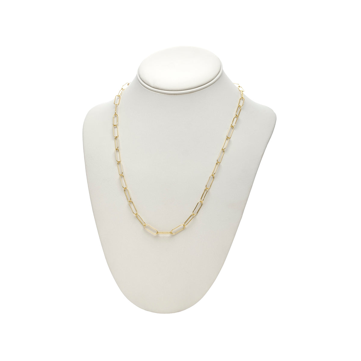 Short Oval Paperclip Necklace