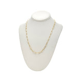 Short Oval Paperclip Necklace