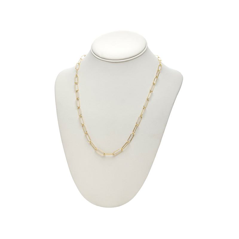 Oval Paperclip Necklace - Short
