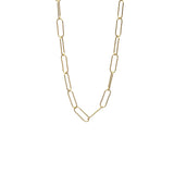 Short Oval Paperclip Necklace