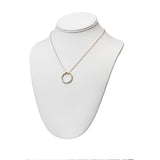 Double Twist Circle Necklace