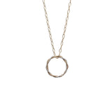 Double Twist Circle Necklace