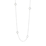 Long Square Link Necklace