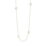 Long Square Link Necklace