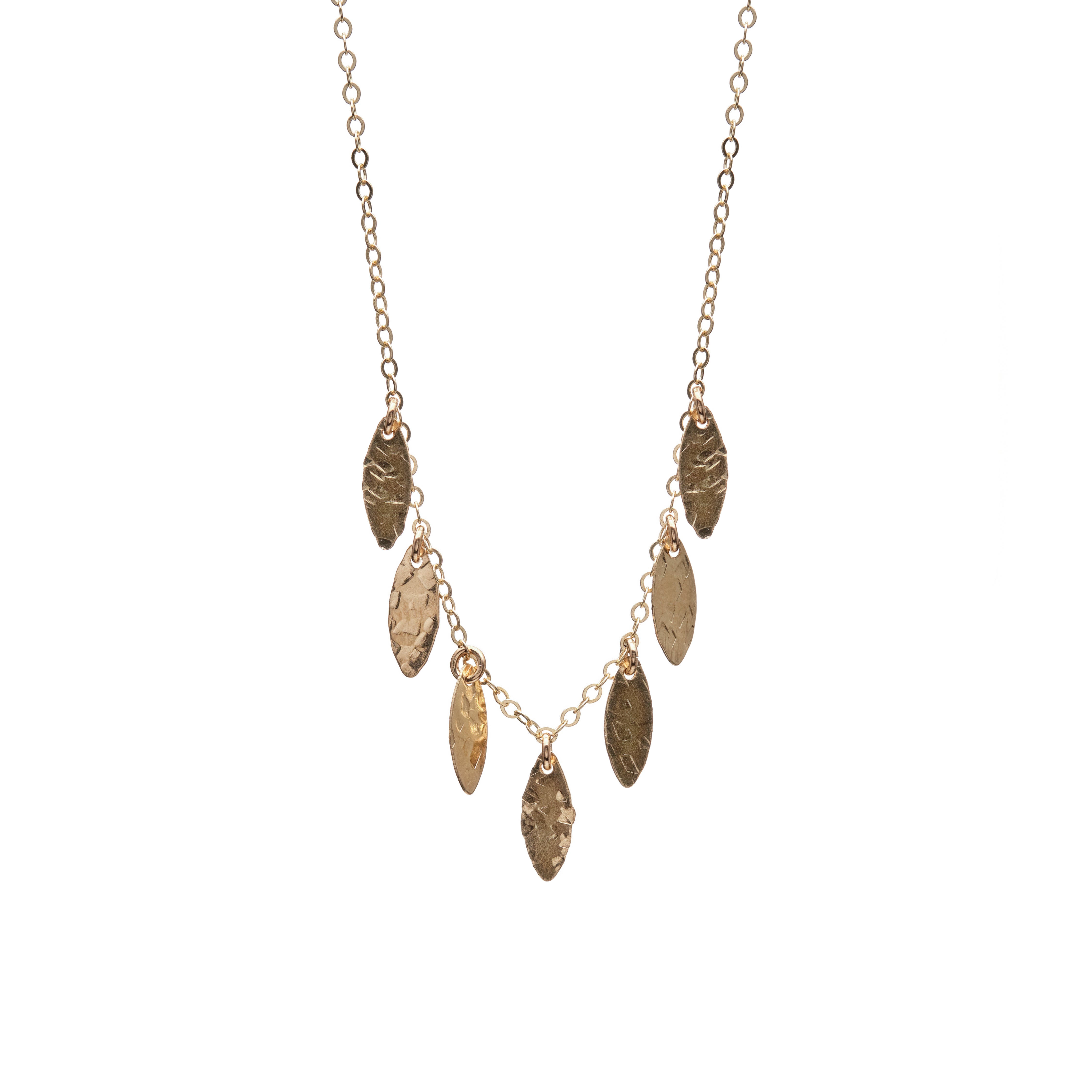 Sequin Leaves Necklace
