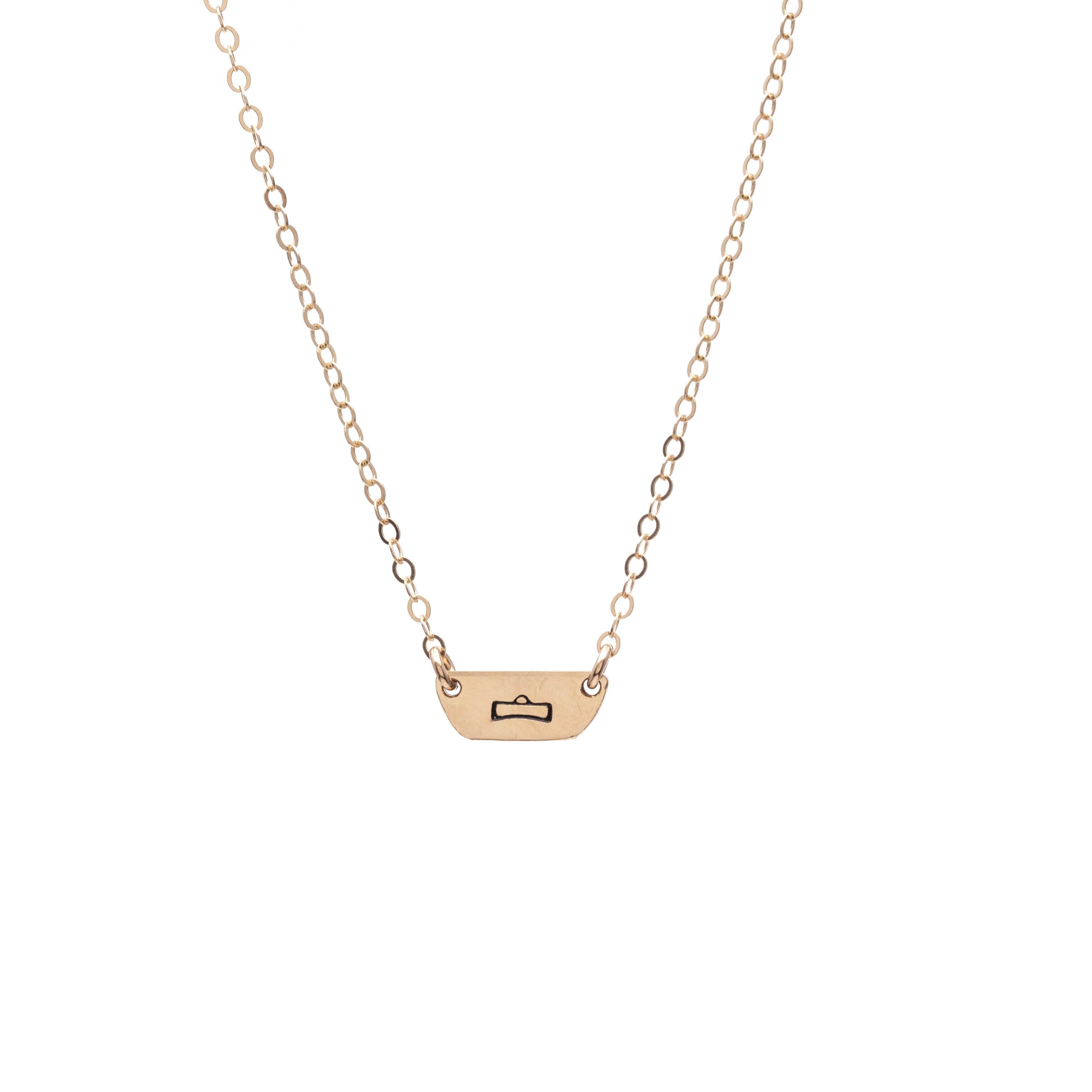 Zodiac Tiny Plate Necklace