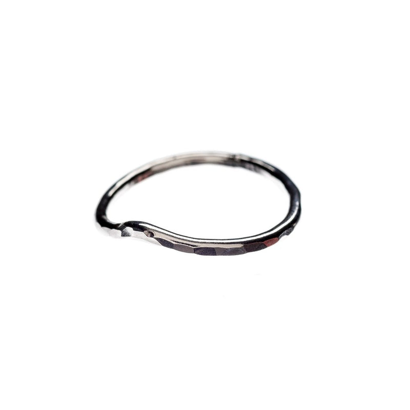 Sterling Silver Stackable Minimalist Wave Ring