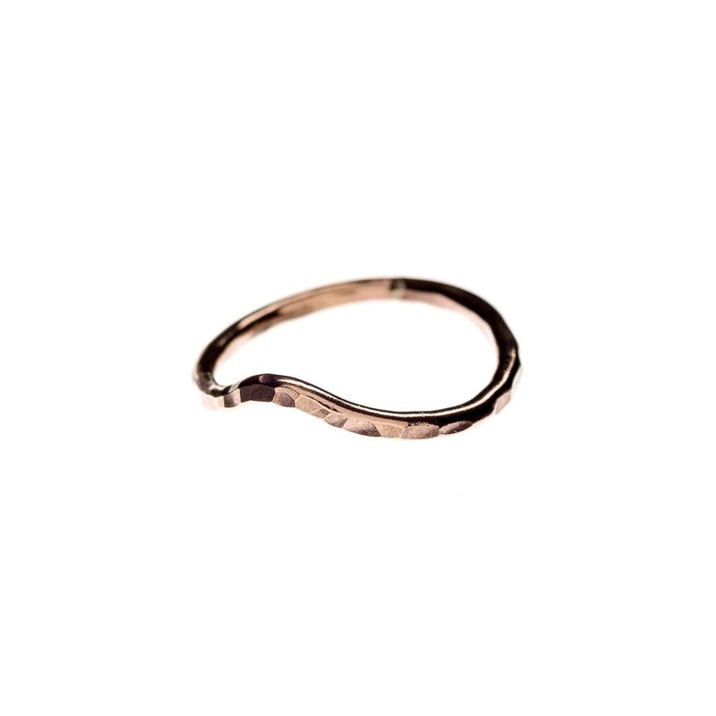 Rose Gold Filled Stackable Wave Ring
