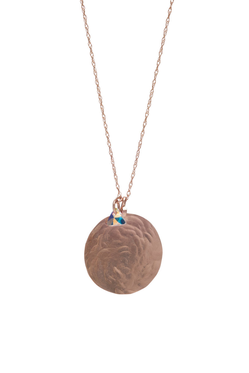 Swarovski® Crystal and Rose Gold Filled Handcrafted Medallion Necklace