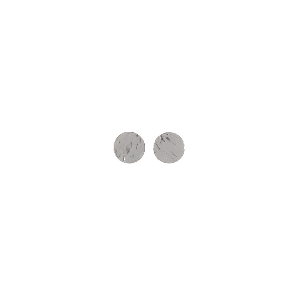 Sterling Silver Hammered Circle studs