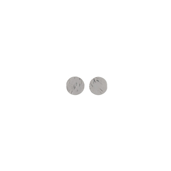Sterling Silver Hammered Circle studs
