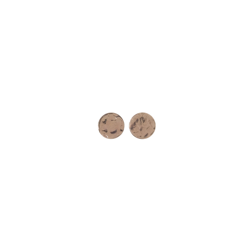 14K Gold Filled Hammered Circle studs