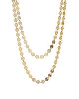14k Gold Filled Flat disc chain Mykonos Necklace