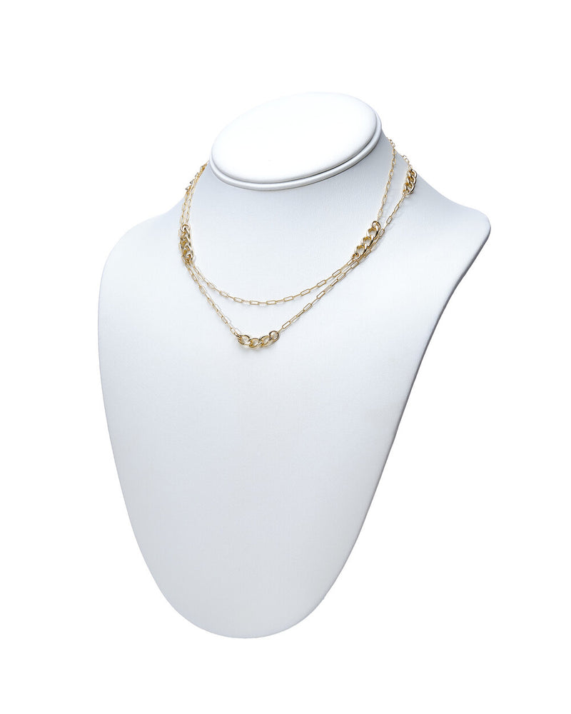 Kenda Kist 14k Gold Filled Chain Necklace on neck display