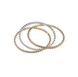 14k Gold Filled, Rose Gold Filled and Sterling Silver interlocking rings
