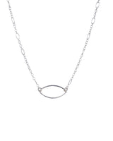 Sterling Silver Marquis shape on a chain necklace