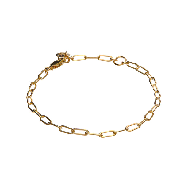Kenda Kist 14k Gold Filled Paperclip Chain Bracelet