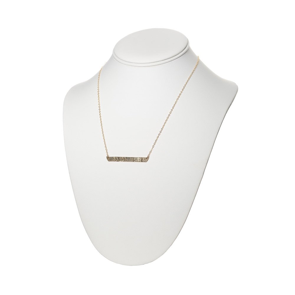 Coordinates Plate Necklace