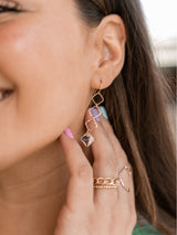 Triple Princess Diamond Drop Earrings