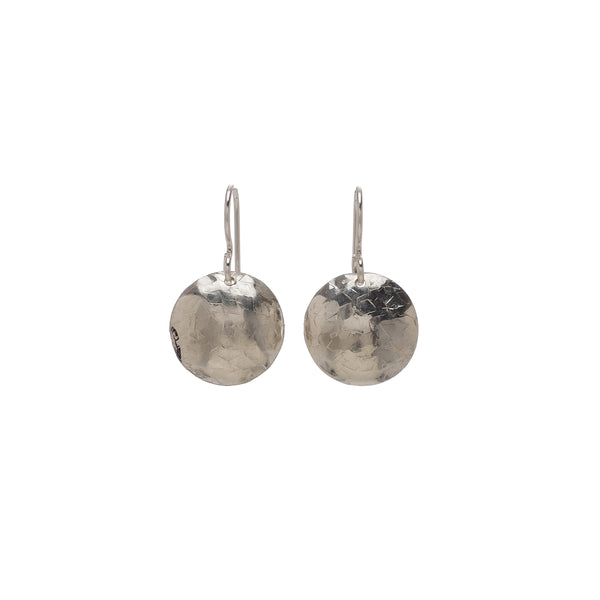 Kenda Kist Sterling Silver Hammered Circle Dome Earrings
