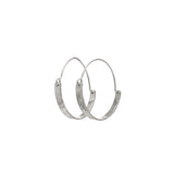 Snake Skin Crescent Hinged Hoop