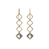 Triple Princess Diamond Drop Earrings