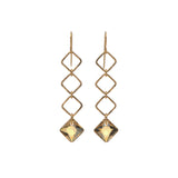 Triple Princess Diamond Drop Earrings