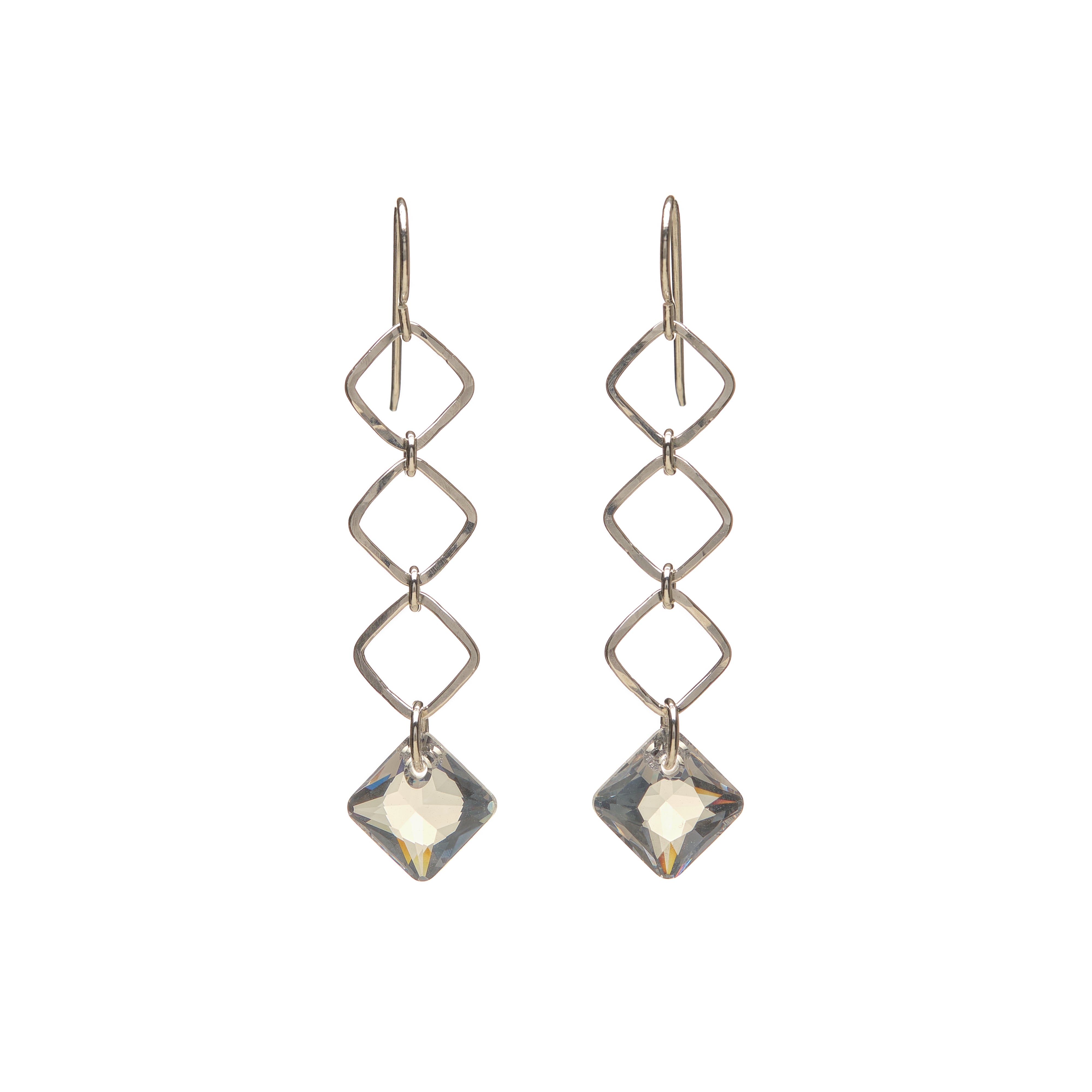 Triple Princess Diamond Drop Earrings