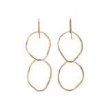 Double Oval Twist Earrings