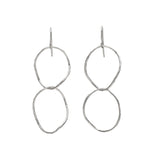 Double Oval Twist Earrings
