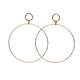 14K Gold Filled Textured Hoop on Post Earring Hand-Forged by Kenda Kist