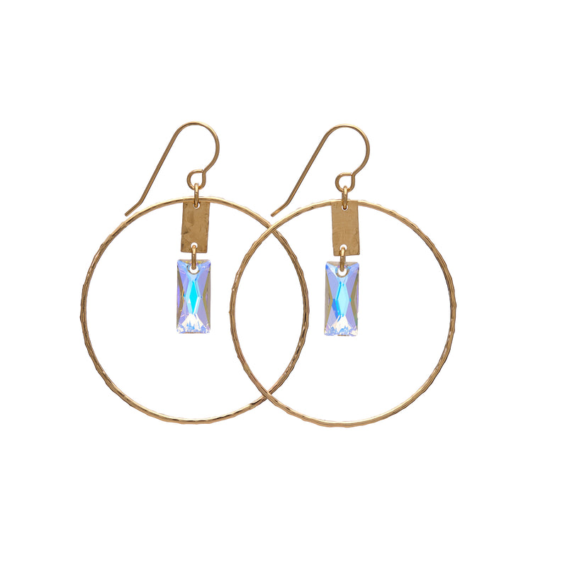 Kenda Kist Camille Earrings 14k Gold Filled with AB Crystal