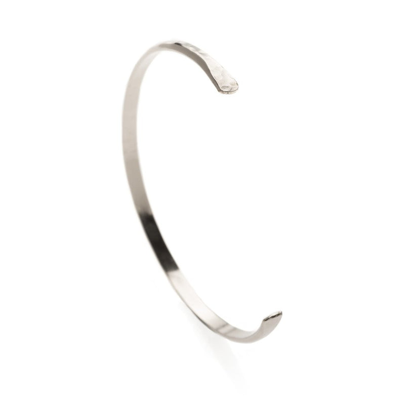 Sterling Silver faceted cuff bracelet