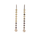 14k Gold Filled Flat disc chain Mykonos earrings