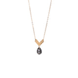 Chevron Crystal Drop Necklace