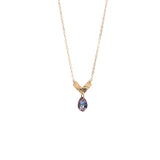 Chevron Crystal Drop Necklace