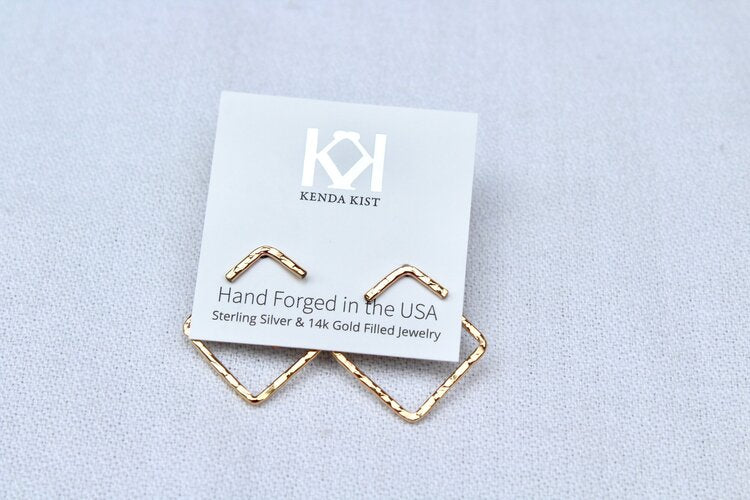 14k Gold Filled Let's Link Jacket Studs on Kenda Kist tag