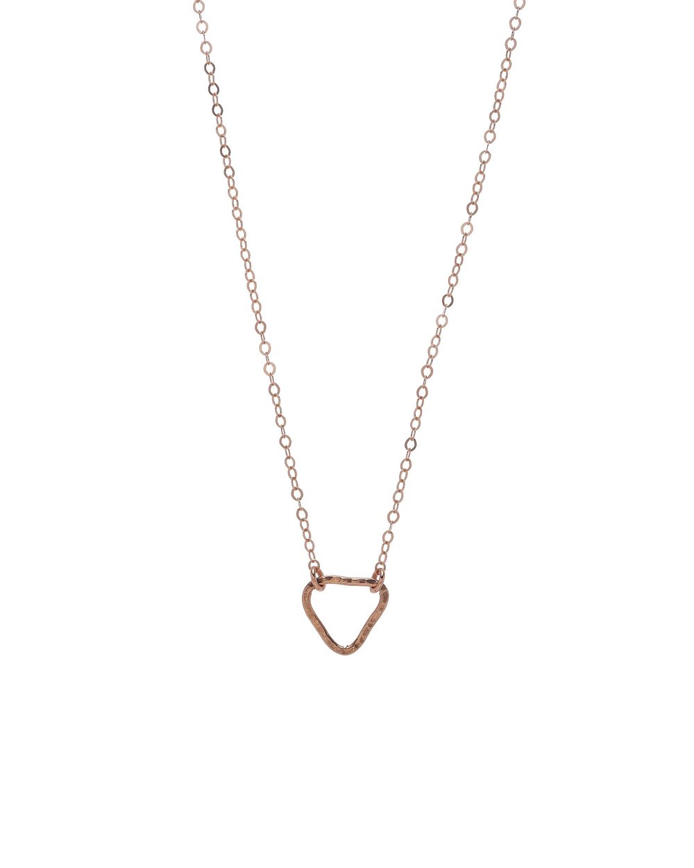 Geometric Shape Necklace with Triangle Charm