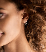 PuuR Circle Bezel Studs