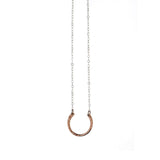 Rose Gold Filled Lucky Charm Horseshoe Pendant Necklace