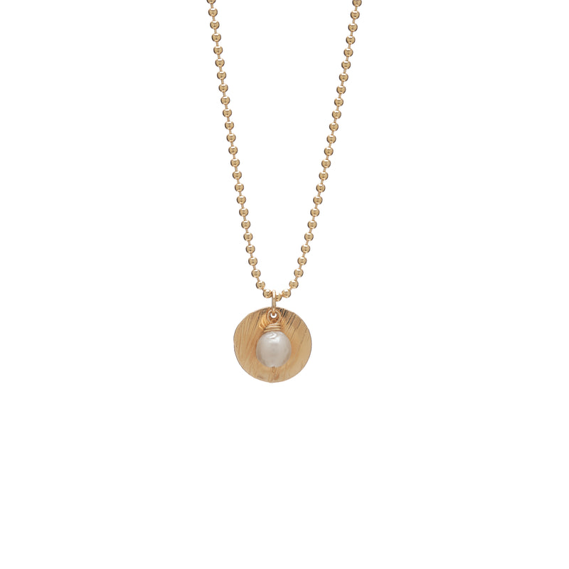 Seashell Baroque Pearl Necklace