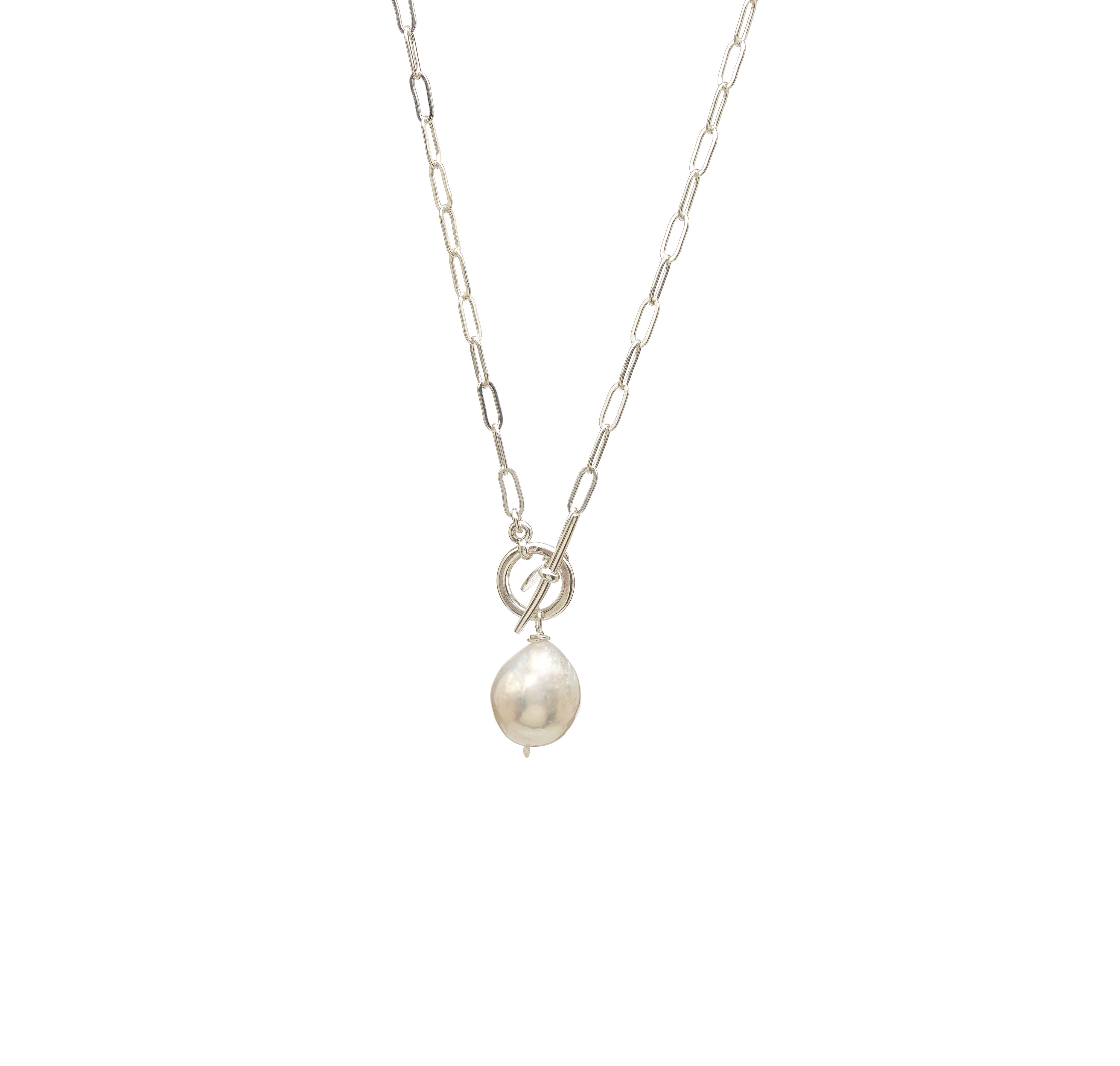 Baroque Pearl Toggle Necklace