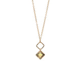Princess Diamond Drop Necklace