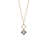 Princess Diamond Drop Necklace