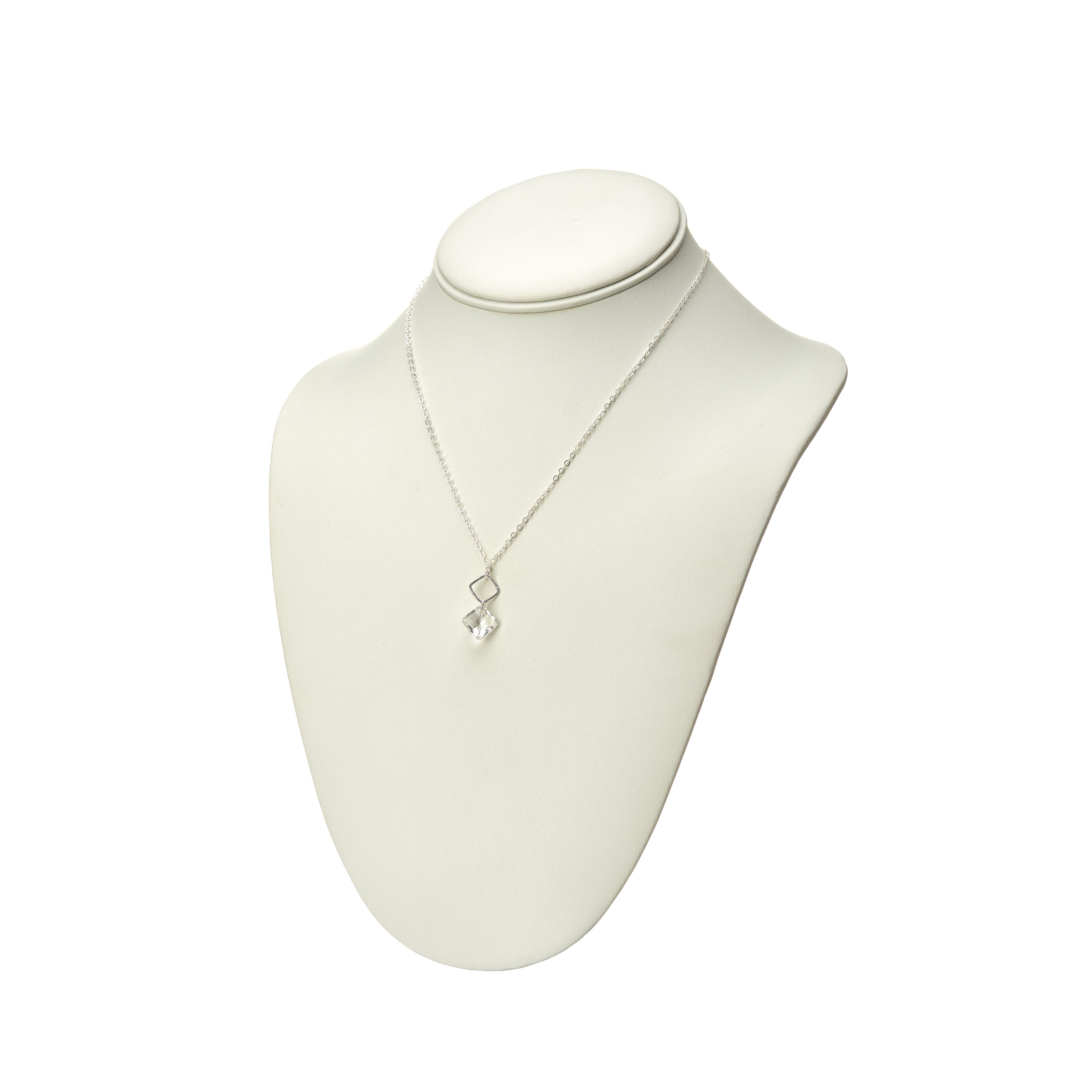 Princess Diamond Drop Necklace