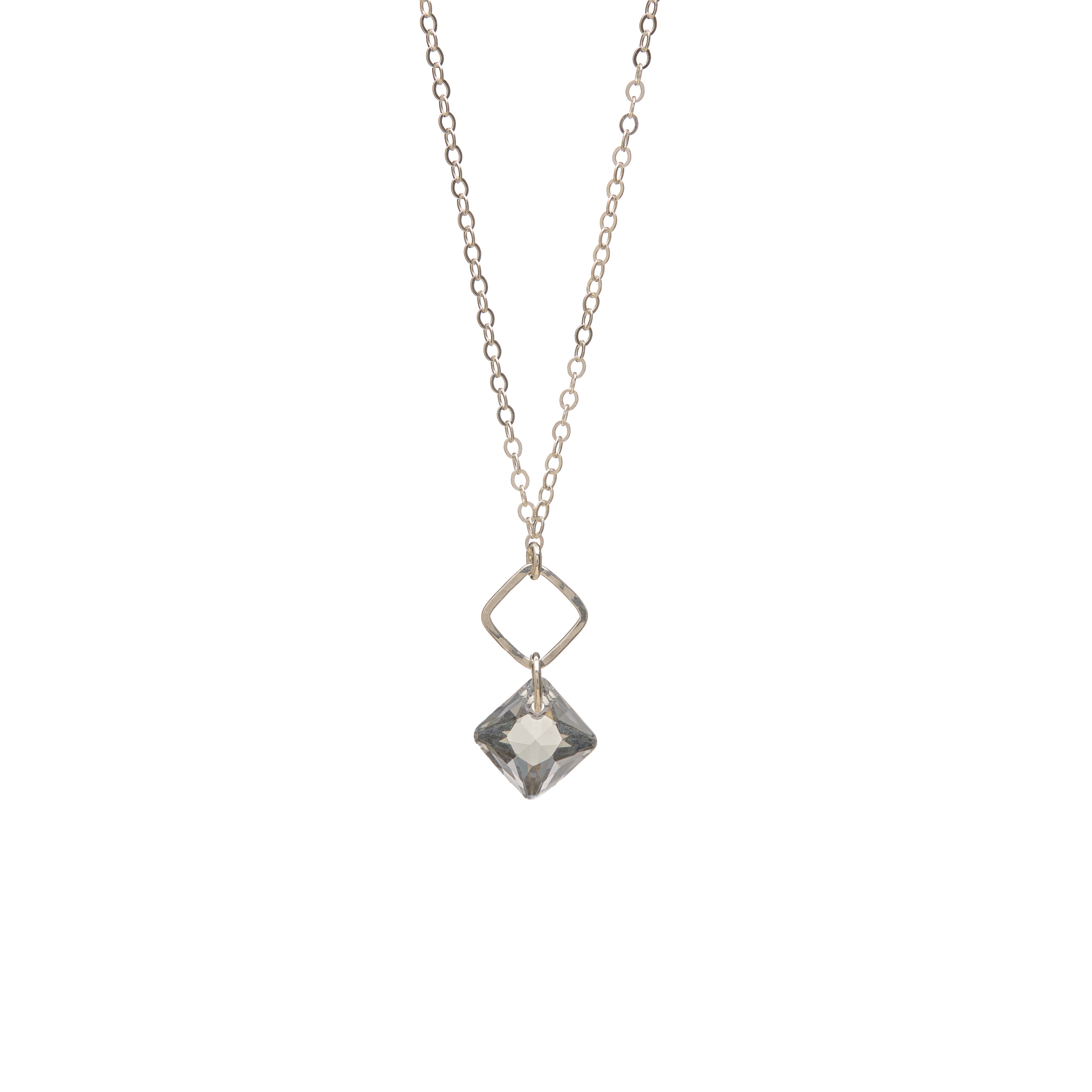 Princess Diamond Drop Necklace