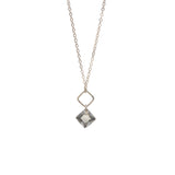 Princess Diamond Drop Necklace