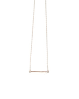 Dainty Bar Pendant Necklace in Rose Gold Filled