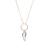 14k Gold Filled Pegasus Wing Clear Swarovski® Crystal Necklace