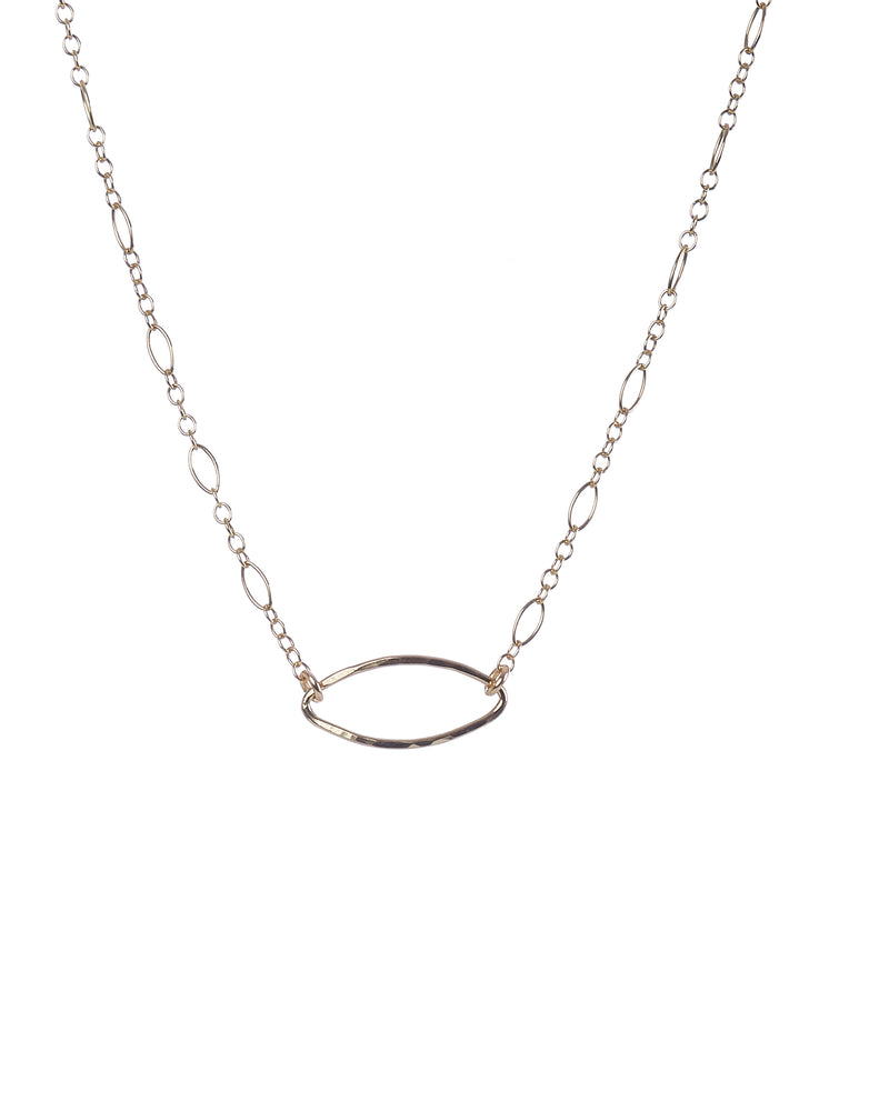 14k Gold Filled Marquis shape necklace
